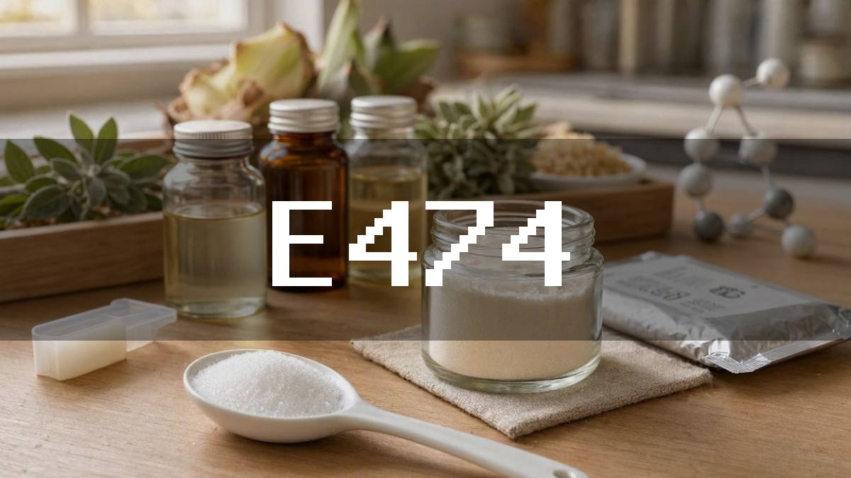 Aditivo alimentario E474