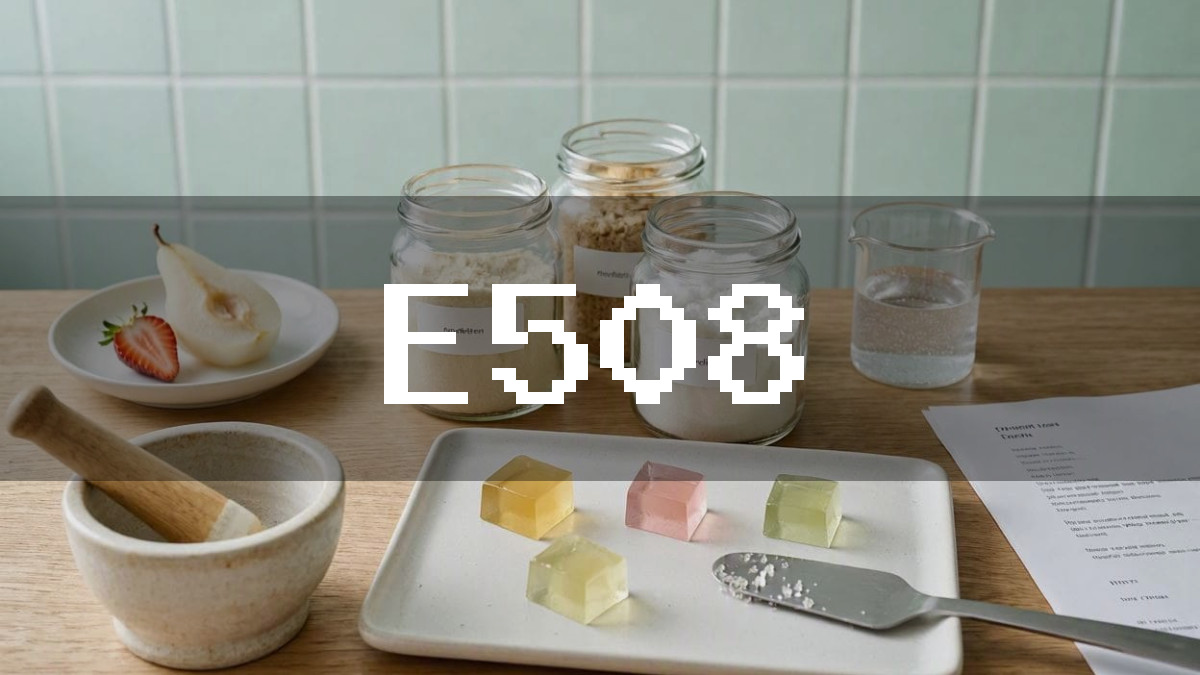 Aditivo alimentario E508